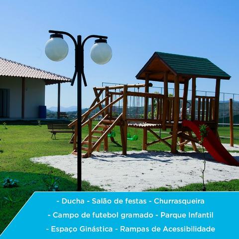 Casas prontas amplo quintal garagem onibus na porta financiamento caixa - Foto 13