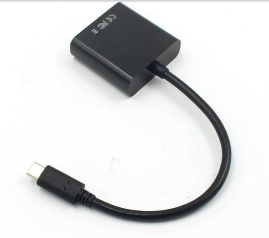 Cabo Adaptador Conversor Usb Tipo-c Para Vga Full Hd