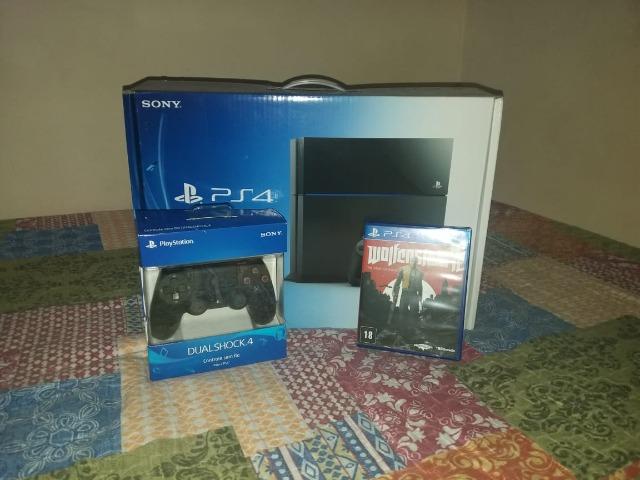 Playstation 4 impecável na caixa 2 controles