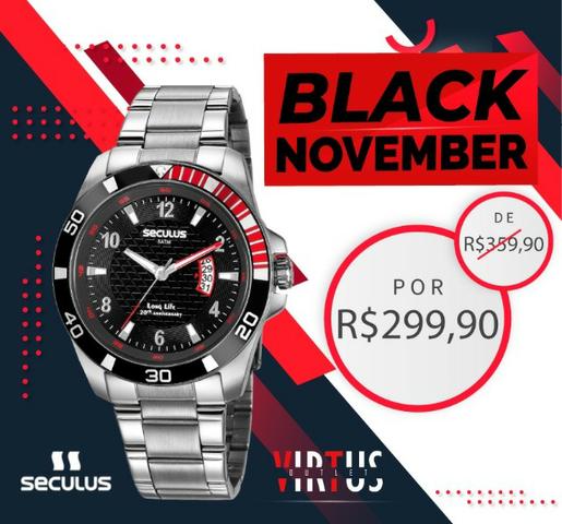 Mega Promoção Relógio Seculus, Masculino, Original, Garantia, Aço Inoxidável - Foto 5