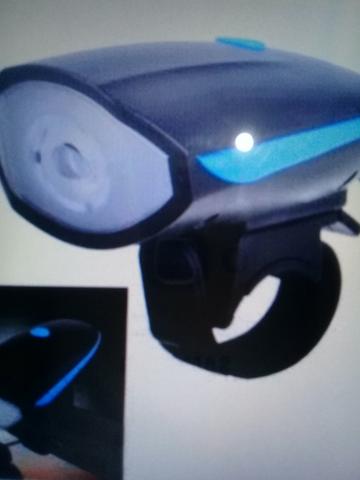 Farol com Buzina para Bicicletas
