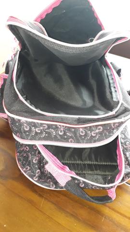 Mochila infantil com 3 repartições e 2 bolsinhas laterais - Foto 5