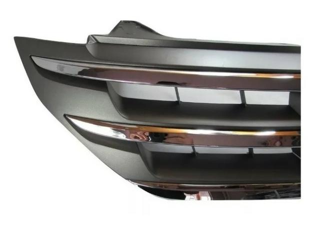 Grade Radiador Cinza Friso Cromado Honda Crv 2012 2013 2014 - Foto 3