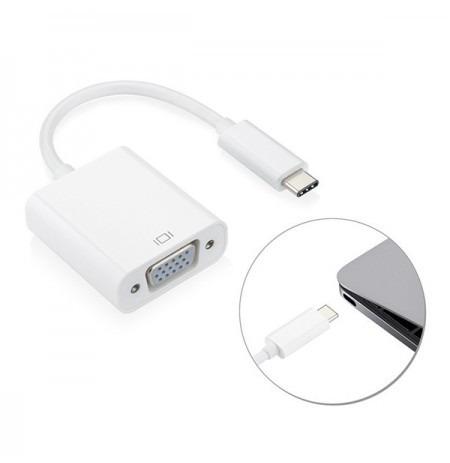 Cabo Adaptador Conversor Usb Tipo-c Para Vga Full Hd - Foto 3