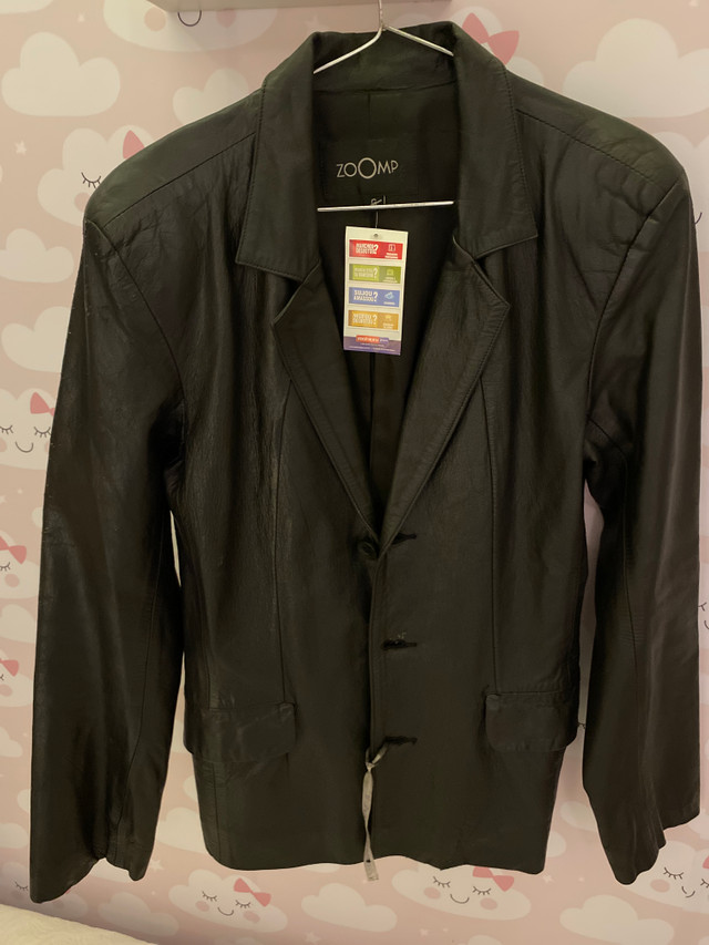 blazer feminino de couro