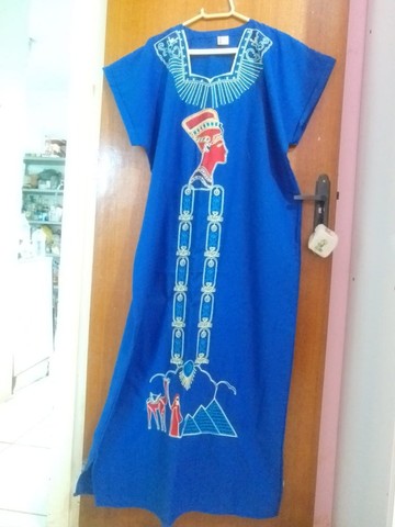 Vestido Árabe Abaia Azul