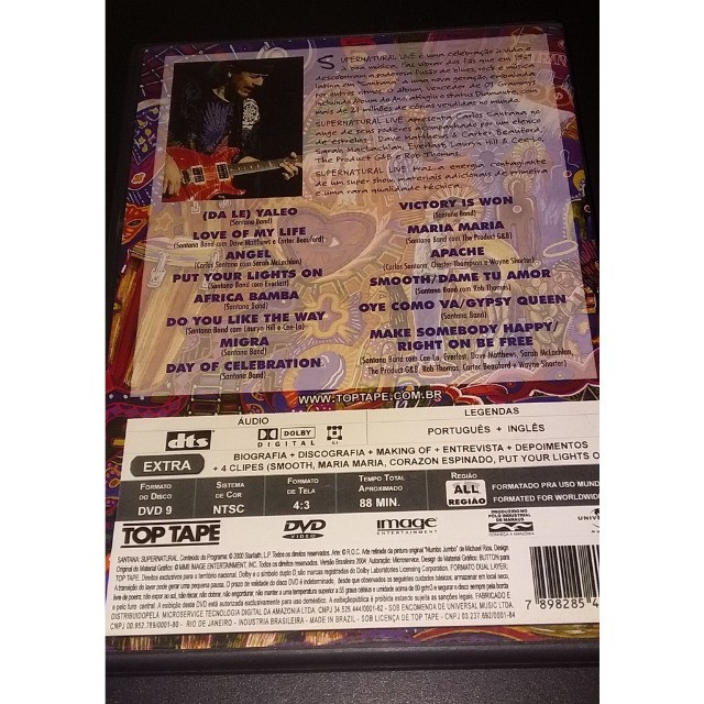 Santana Supernatural Live DVD - Foto 2