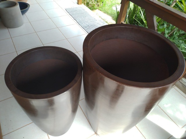2 Lindos vasos Rusty  Verona   para realçar  a beleza de seu casa e  jardim  - Foto 4