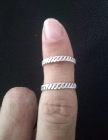 Anel de prata Conjunto 5 anéis  - Foto 2