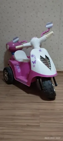 Moto Elétrica Infantil Motoca Cross Menina - Glumi