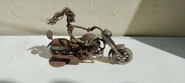 Moto brinquedo artesanal  - Foto 3