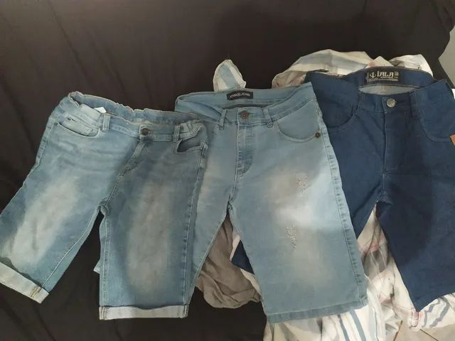 Bermudas jeans masculina 