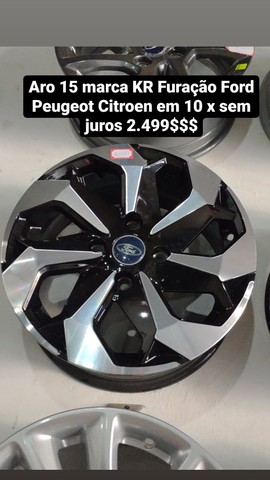 Rodas aro 15 novas na caixa modelo tarantula 4x108 Ford Peugeot Citroen 