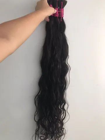 cabelo humano/ liso 45 cm - Foto 2