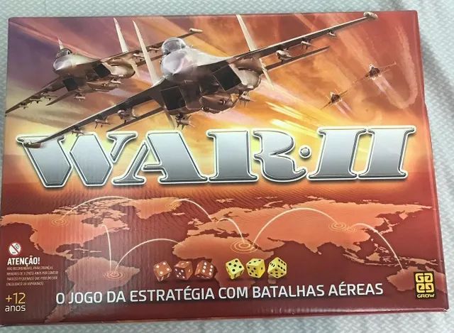 Jogo de Tabuleiro - War 2 - com Batalhas Aéreas - Grow