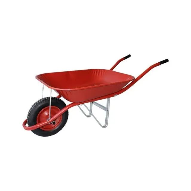 Carrinho de mão com caçamba metálica vermelho 45 litros - Gordini