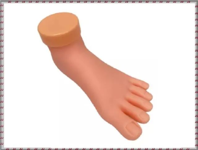 Pé de silicone e plástico para treino de pedi-cure e unhas de gel - Foto 4
