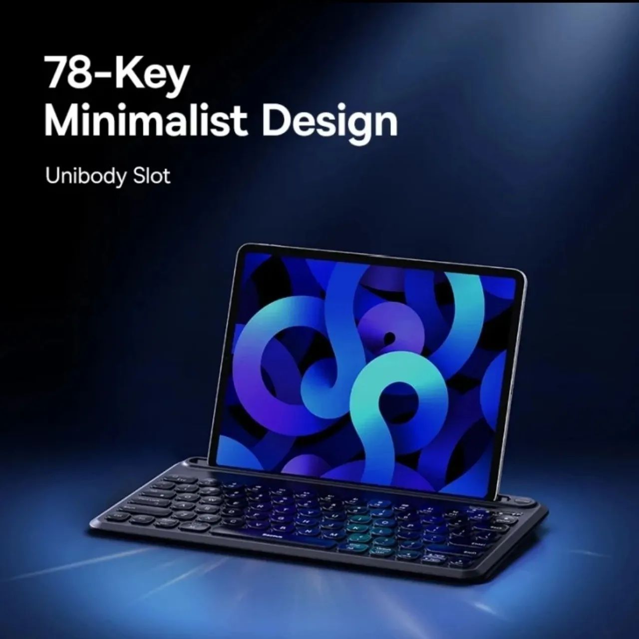 Teclado Baseus Sem fio Recarregável para Tablet - Foto 5
