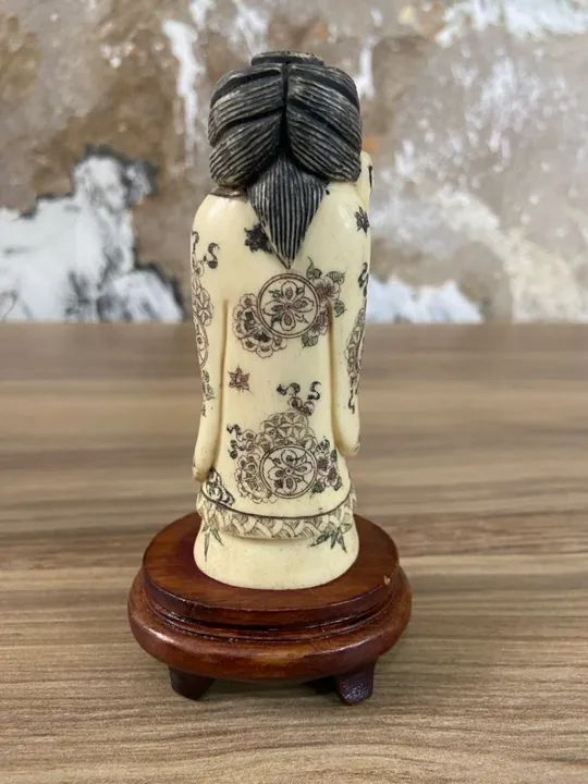 Antiga e Autêntica Netsuke em Marfim | Antiguidades - Foto 5