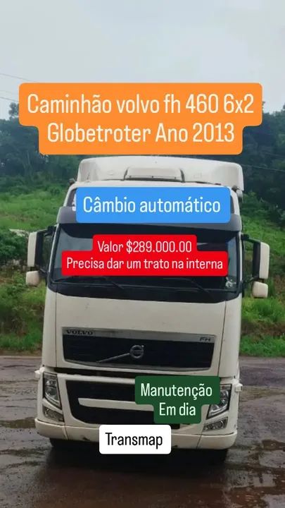 Caminhão Volvo FH 460 6x2 Globetroter 2013
