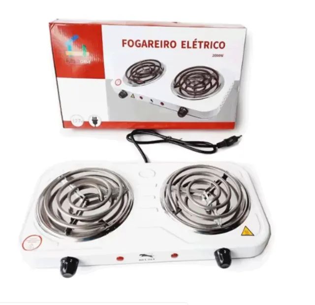 Fogão Elétrico Portátil 2 Bocas 2000W 127V - Foto 4
