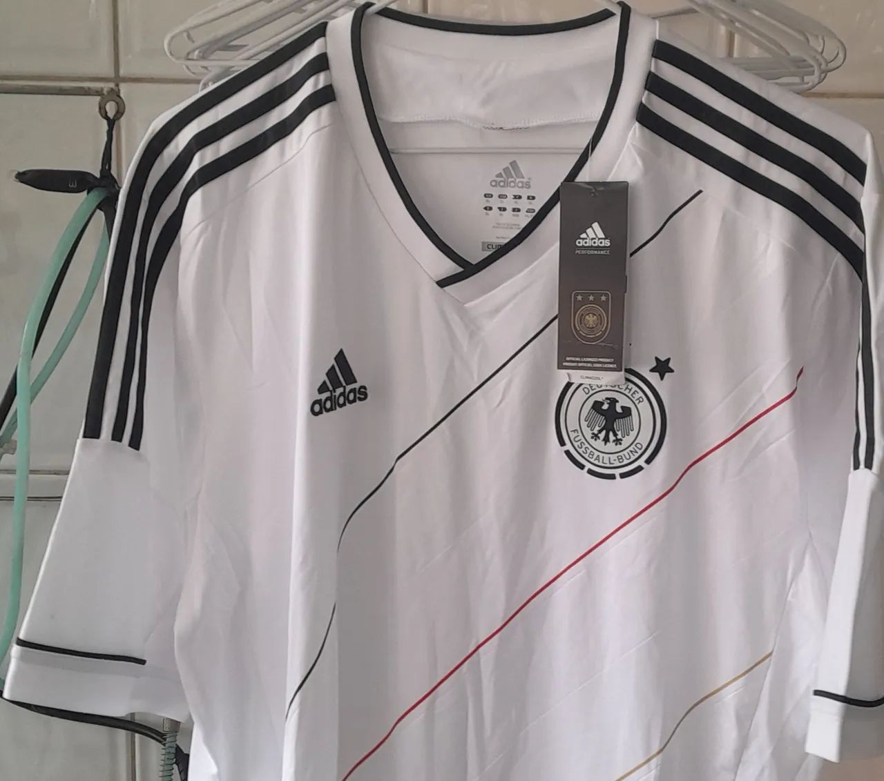 CAMISA SELECAO ALEMANHA ADIDAS EUROCOPA 2012 POLONIA UCRANIA BRANCA NOVA COM ETIQUETA - Foto 2