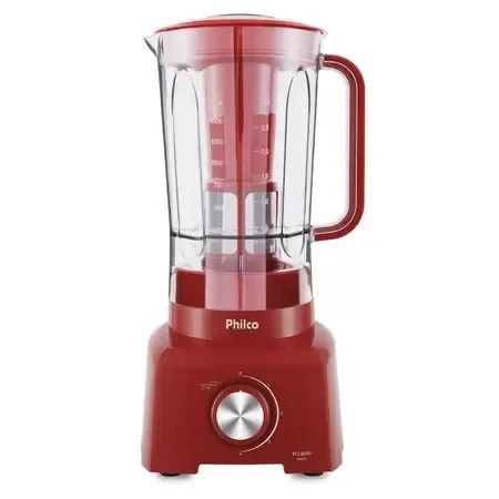 Liquidificador Philco PLQ800V 4 Velocidades 900w - 220v - Vermelho  - Foto 2
