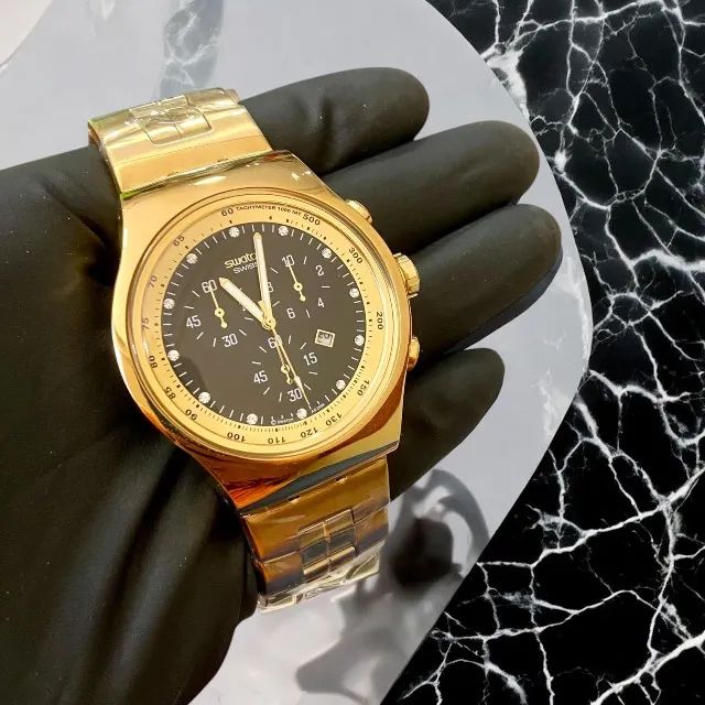 Swatch dourado 2203 - Foto 3
