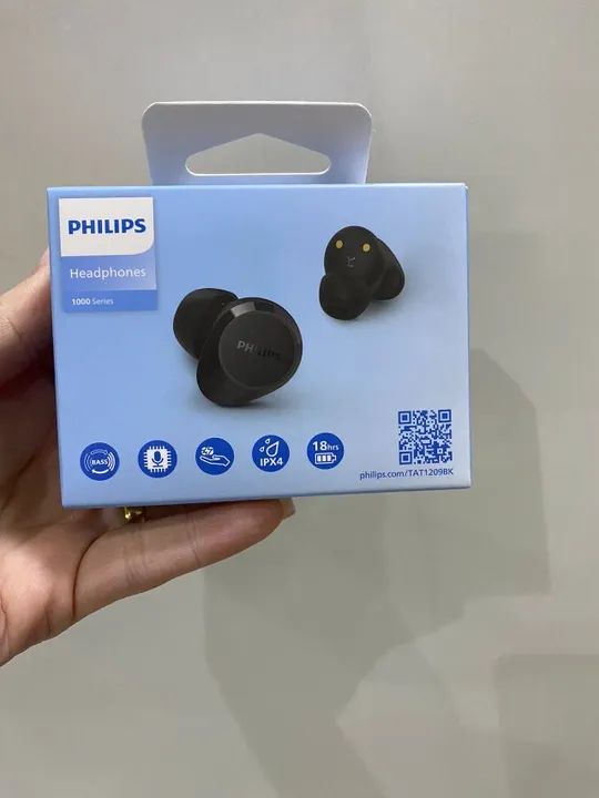 Fone de Ouvido Philips TWS TAT1209BK - Bluetooth, Som Imersivo e Microfone - Loja Coimbra  - Foto 4