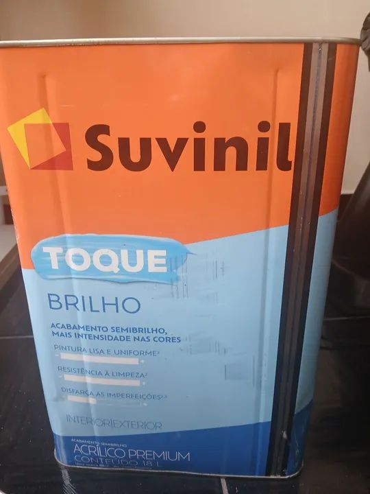 Tinta suvinil semibrilho 18Lt cor branco neve  - Foto 2
