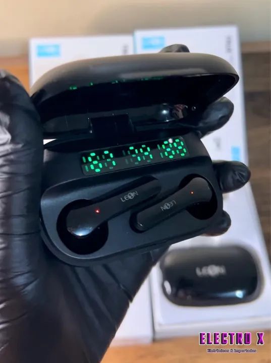FONE BLUETOOTH E CARREGADOR PORTÁTIL LEON