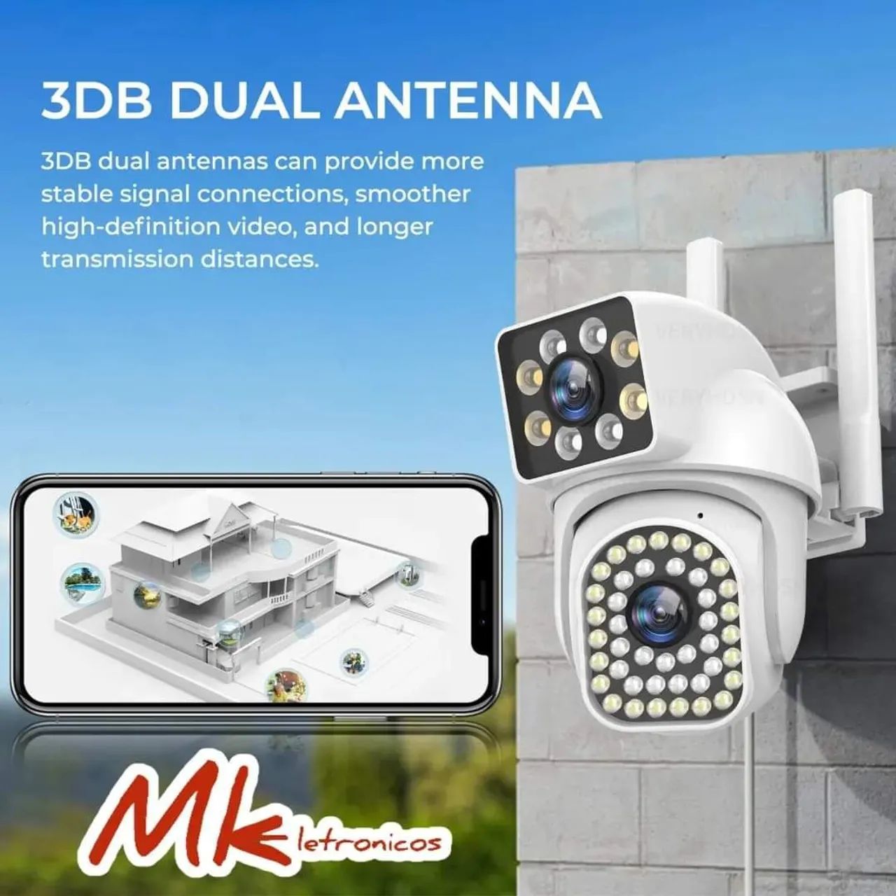 Câmera Dual 8MP 5G WiFi ( Lacrado ) - Foto 3