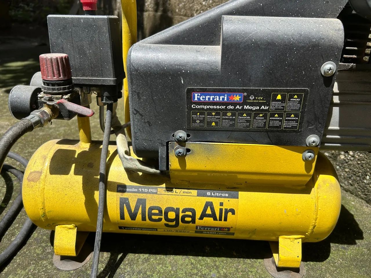Compressor de Ar Ferrari Mega Air 115 PSI - Foto 4