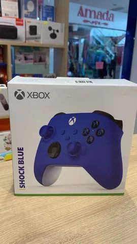 Controle Microsoft Xbox Shock Blue - Original - Novo Lacrado - Loja fisica