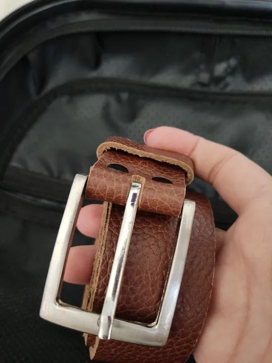 Cintos masculinos couro legítimo  - Foto 2
