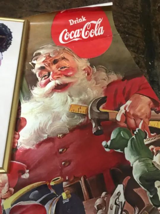 Coca-Cola - Quadro e Poster Vintage Papai Noel  - Foto 3