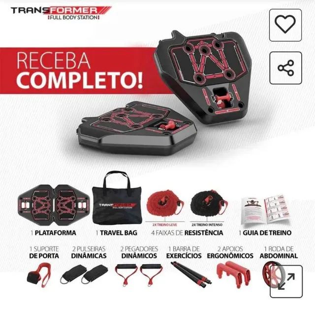 Plataforma de Exercícios GENIS Transformer Full Body Station- Musculação em casa + de 200  - Foto 2