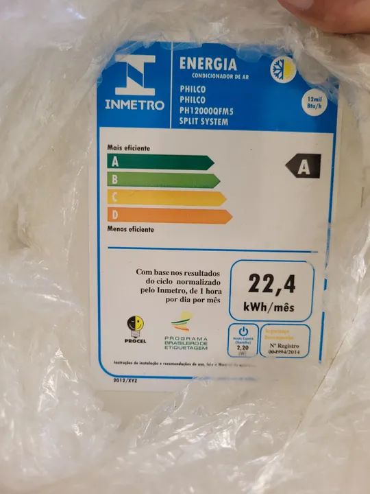 Ar Condicionado Split Philco 12000 BTUs - Foto 3