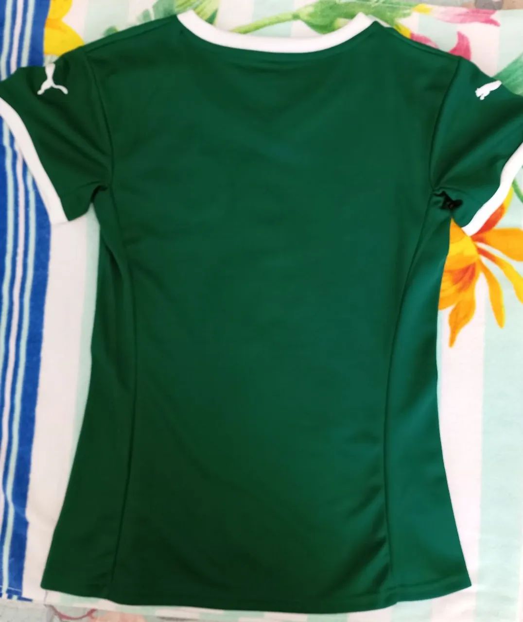 Camiseta Palmeiras Puma feminina Verde M - Foto 3