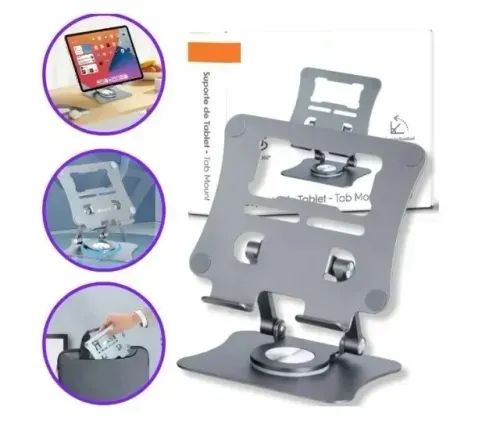 Suporte para Tablet de Mesa Liga Resistente Metal Universal
