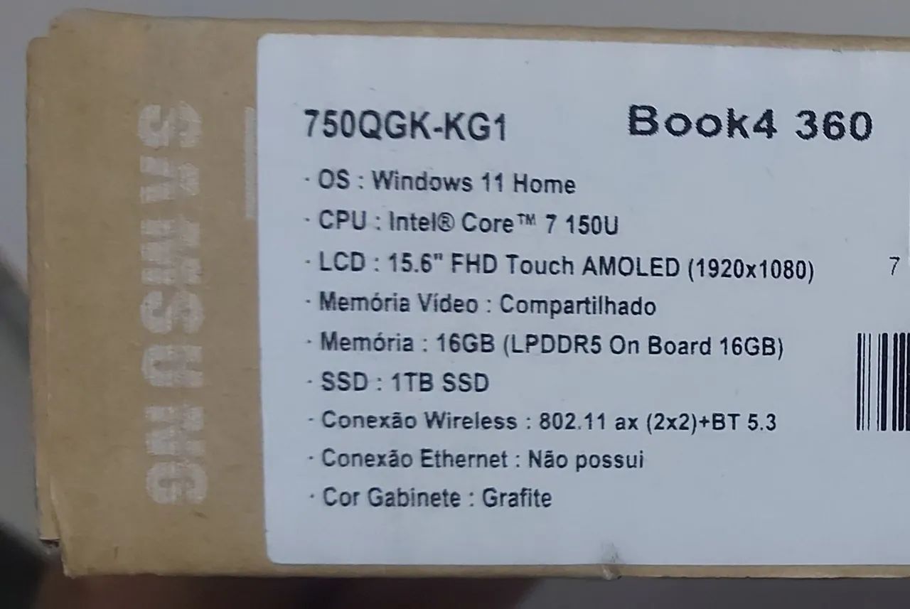 notebook Samsung galaxy book4 360 touch-screen Intel core i7 - Foto 3