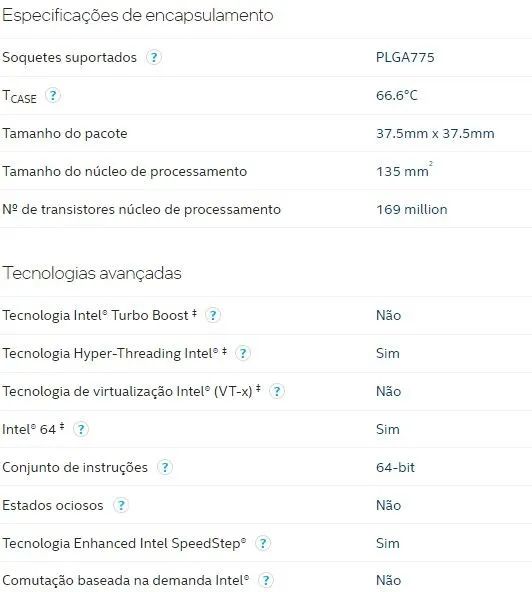 Processador Intel Pentium 4 630 - 3.0GHz  - Socket 775 - Foto 2