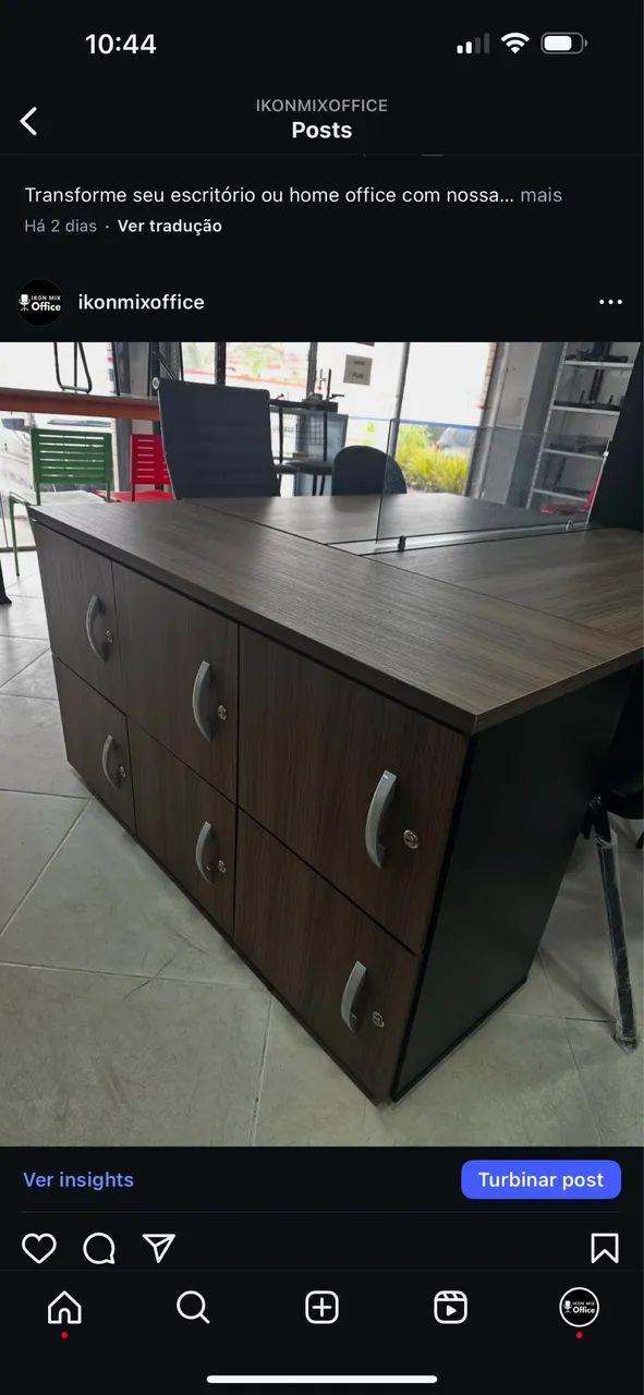 ESTAÇÃO PARA TRABALHO 4 pessoas com armário  - LOJA IKONMIXOFFICE  - Foto 2
