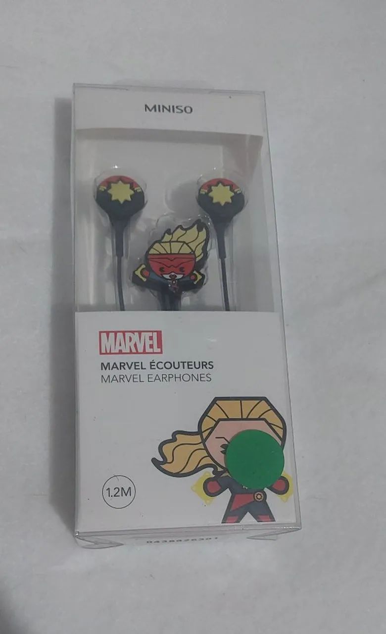 Fone de ouvido auricular Marvel Novo