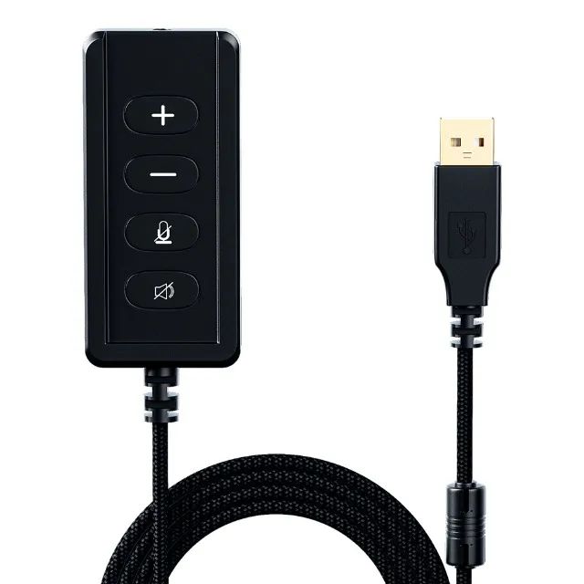 Placa de Som USB Fallen Morcego - Compatível com Qualquer Headset Com Entrada 3.5mm,P2, P3