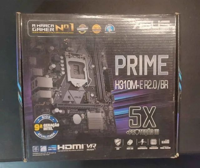 ASUS PRIME H310M-E R2.0 Motherboard, Intel LGA 1151 Socket, 8VAC