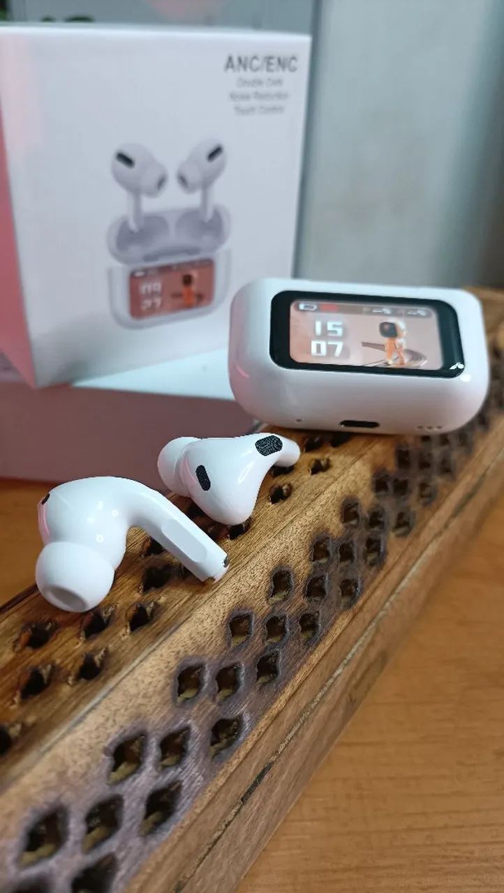 L58 FONE DE OUVIDO BLUETOOTH COM VISOR TOUCH - Foto 2