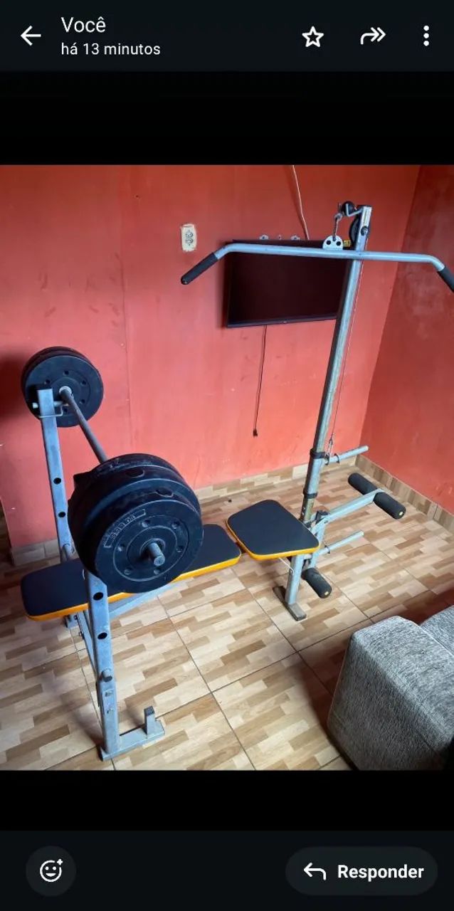 Banco de musculação completo