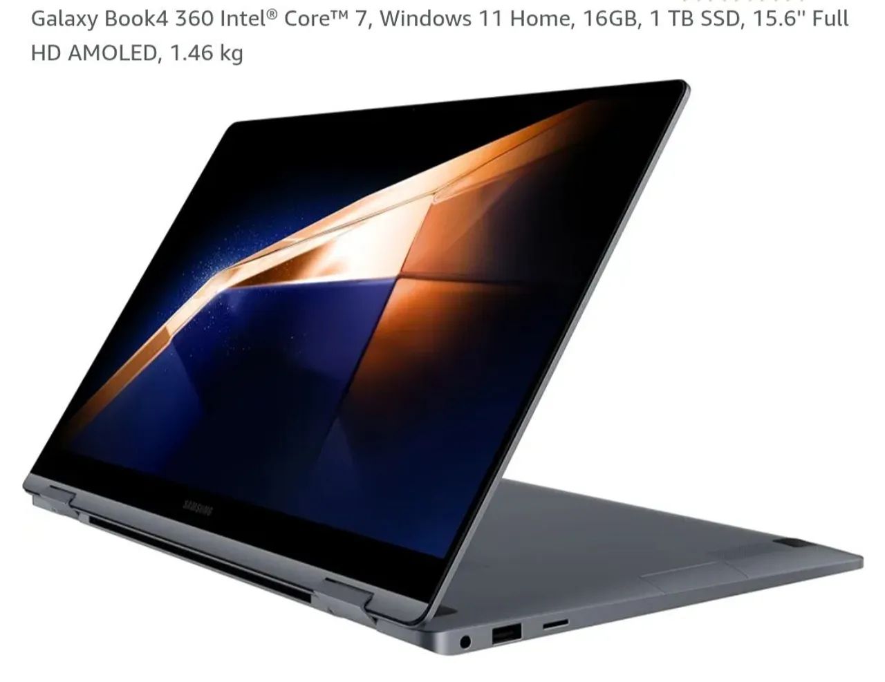 notebook Samsung galaxy book4 360 touch-screen Intel core i7 - Foto 5