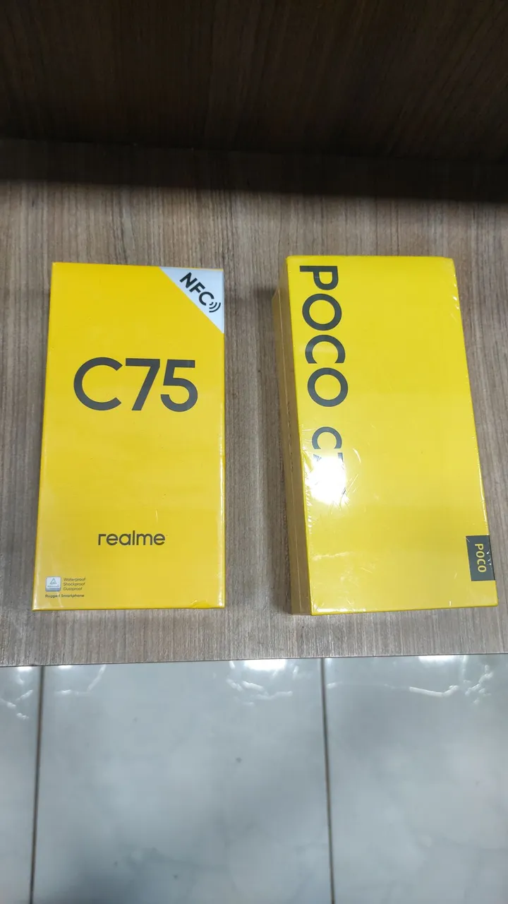 02 Smartphones Realme C75 e Poco C75 Lacrados